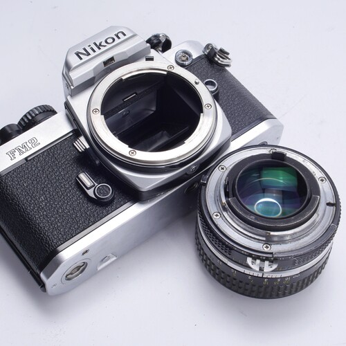 尼康NIKON FM2N 后期高端机械胶片单反相机银黑96新可配50 1.4 - 图2
