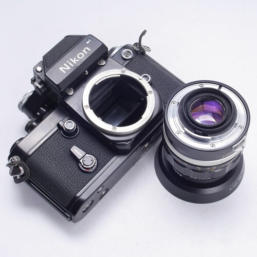 尼康NIKON F2 35/2 DP1测光顶机械胶片单反相机不输F3黑漆95新 - 图1