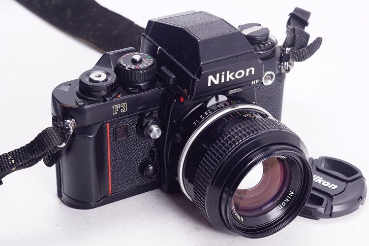 尼康NIKON F3HP 50/1.4 专业高端胶片单反相机单机价文艺摄影96新 - 图0