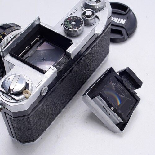 尼康NIKON 大F尖顶 50/2 H全机械胶片相机复古文艺F的起点 97新 - 图3