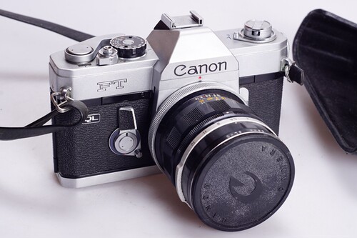 佳能 CANON FT QL 35/2.5 全机械胶片单反相机 98新 可收藏可使用 - 图2