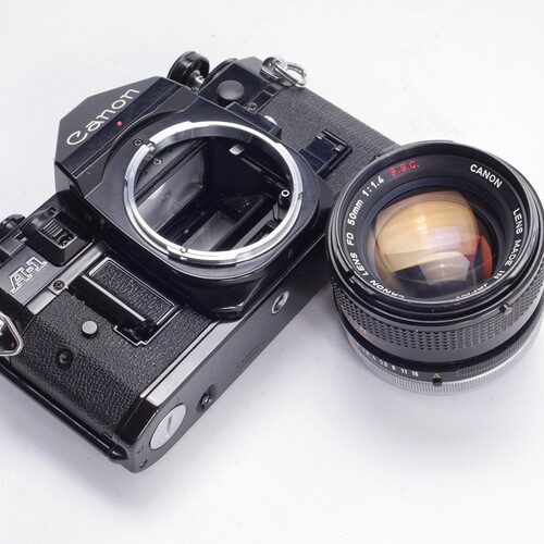 佳能CANON A1 50/1.4 FD优 X700高端胶片单反相机95-98新摄影 - 图0