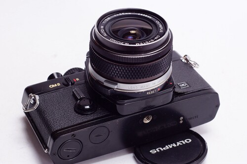 奥林巴斯 OLYMPUS OM2 +35/2.8 胶片 机械单反相机 酷黑 复古文艺 - 图1