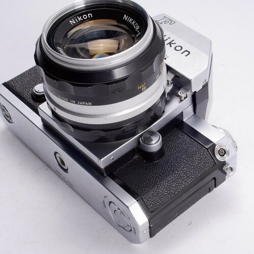 NIKON 尼康大F 50/1.4全机械胶片单反相机银黑色 97新F的起点摄影 - 图0