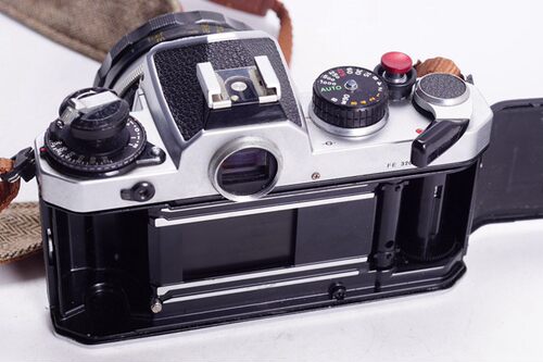 尼康 NIKON FE 50/1.4 套机胶片相机经典复古文艺不输FM 银黑色 - 图2