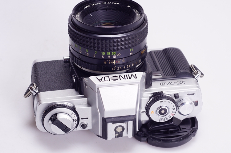 美能达 MINOLTA X-70 50/1.7 胶片 相机 摄影 96新 同X500 X700 - 图1