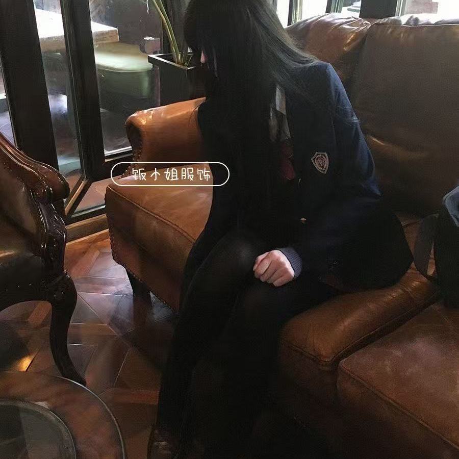 学院风JK制服西装外套女绀色百搭显瘦气质秋冬西服时尚学生校供感 - 图3