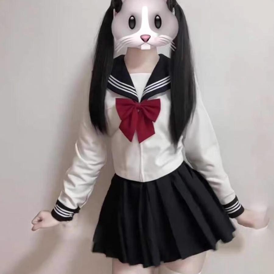白三本水手服jk百褶裙套装制服原创日系不良少女短裙学院风学生装 - 图2