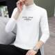 Men's half-high collar long-sleeved tops autumn inner wear new autumn and winter mid-collar slim-fit printed bottoming tops for men