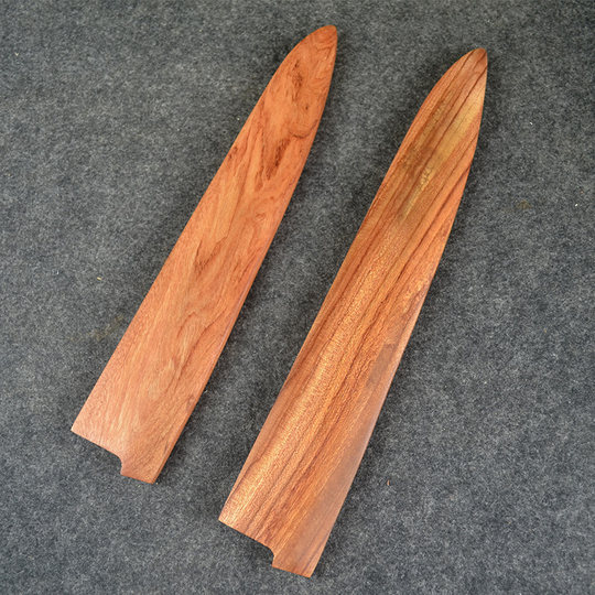 Magnetic Japanese-style cooking tendon sheath rosewood solid wood sheath Western-style 9-inch tendon solid wood sheath multi-purpose knife protective cover