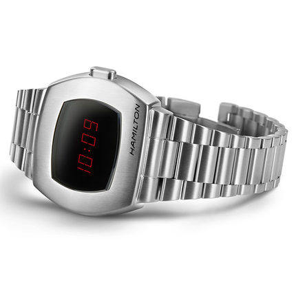 Hamilton汉米/汉密尔顿官方正品PSR瑞士数字石英表小银块手表男 Hamilton汉米/汉密尔顿官方正品PSR瑞士数字石英表小银块手表男