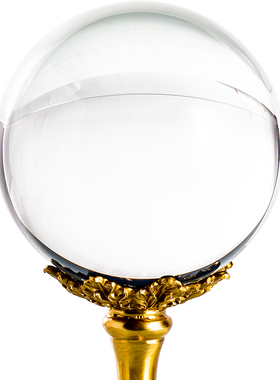 欧式水晶配铜水晶球摆件