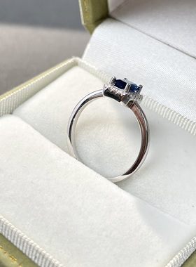 培育高碳钻2克拉纯银925钻戒