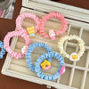 Cute rabbit hair tie ins resin hair rope cute fabric art