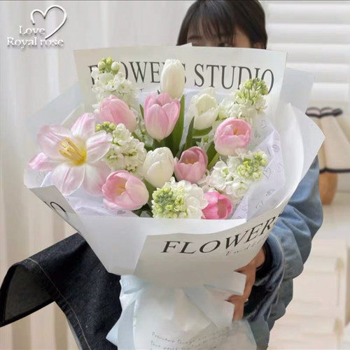 广州鲜花速递同城进口郁金香花束爱人女友闺蜜生日订花店送花上门 - 图2