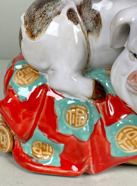 乔迁客厅小摆件美陶陶瓷中式送礼