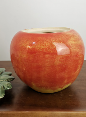 如意陶瓷茶叶罐送礼博古架摆件