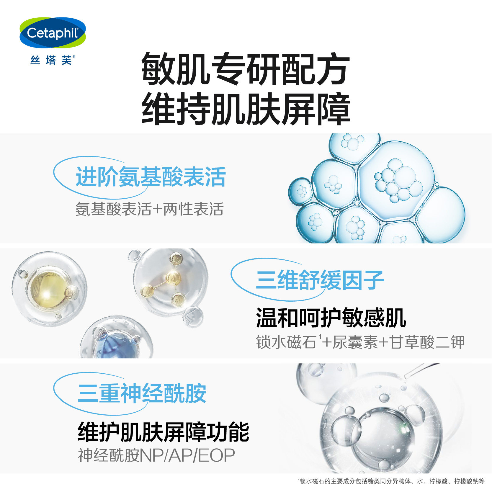 官方旗舰店官网丝塔芙小云朵洗面奶 cetaphil丝塔芙洁面