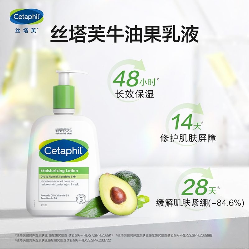 cetaphil/丝塔芙补水保湿乳液面霜润肤乳润肤露473ml+29ml - 图0