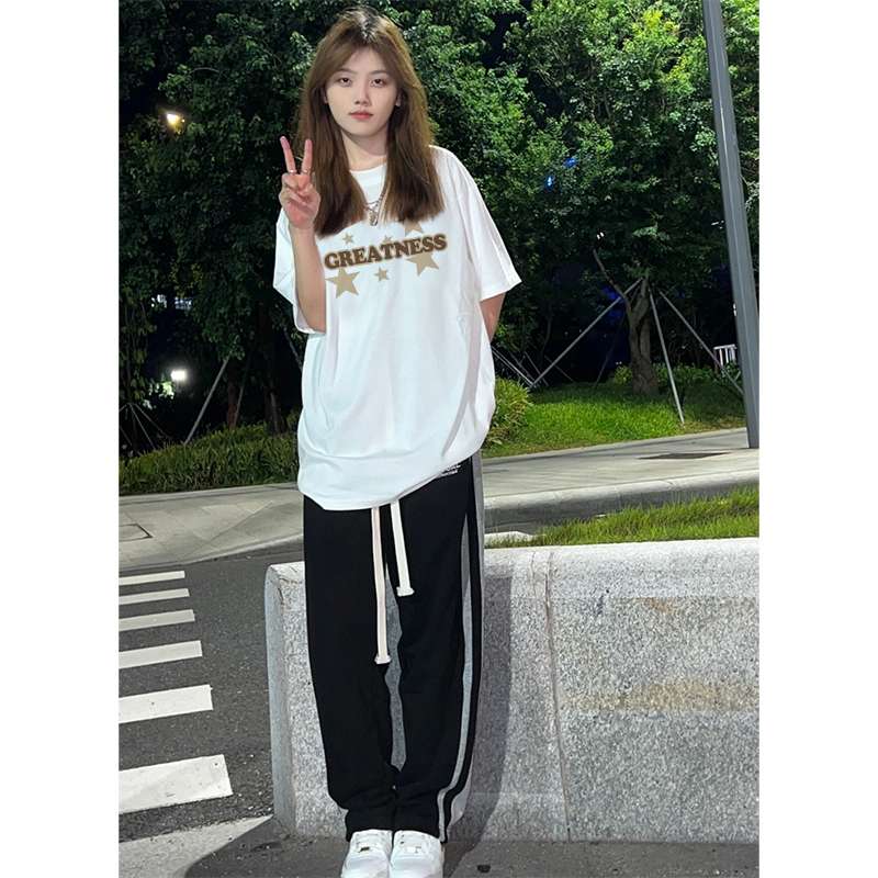 220g重磅白色短袖t恤女夏季女装2023新款纯棉半袖体恤小众上衣女_DISS BOOS_女装/女士精品-第4张图片-提都小院