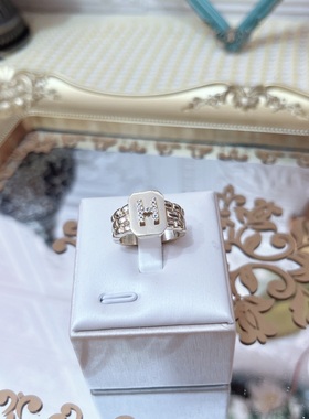 时尚个性格子开口食指戒女ins潮简约百搭小众设计指环饰品女2012