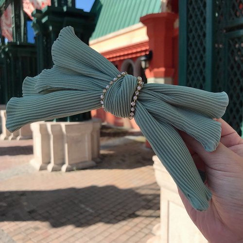 新韩版韩国大蝴蝶结长飘带弹簧夹马尾发夹子发饰发卡仙女顶夹1873 - 图0