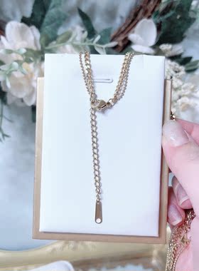 新款项链女生时尚轻奢小众设计感锁骨链新款网红气质百搭颈链A572