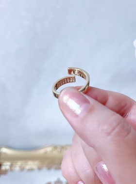 时尚个性新款开口食指戒女ins潮简约百搭小众设计指环饰品女2351