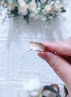 时尚个性粉色开口食指戒女ins潮简约百搭小众设计指环饰品女2285