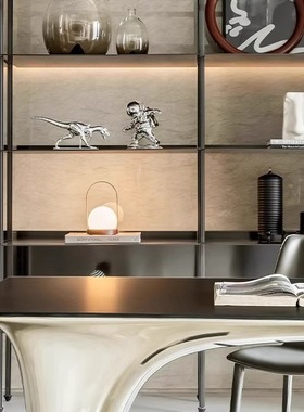 意式轻奢大号霸王龙恐龙化石骨架艺术摆件玄关艺术雕塑复古摆设