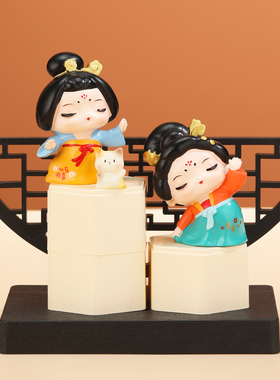 大唐仕女盲盒摆件生日礼物送女生