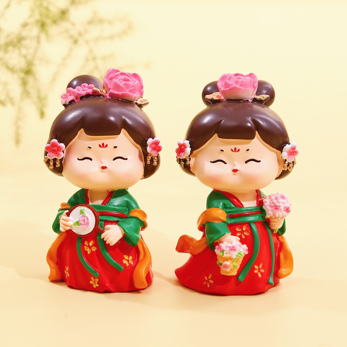 洛阳文创纪念品博物馆姐妹花唐小环摆件河南特产伴手礼教师节礼物