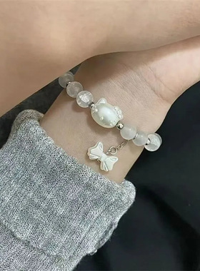 新款便宜手链kt猫Hellokitty抖音小众款手串情侣diy手工甜美可爱