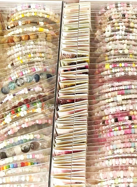 米珠手链记忆钢圈清凉百搭ins风礼物饰品成品送礼贴纸diy情侣闺蜜