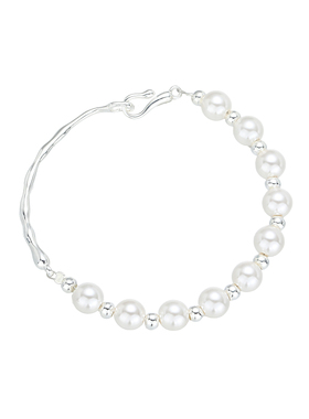 保持好奇；不受羁绊半镯珍珠手链