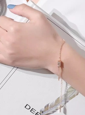 开运暴击！小蛮腰转运珠银手链女