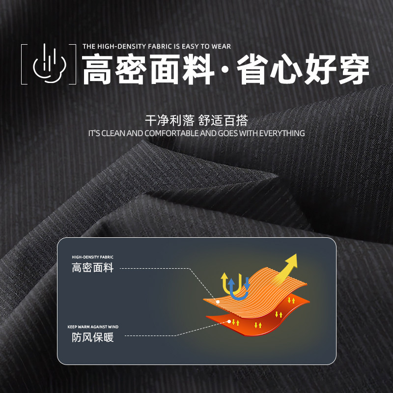 罗蒙男士立领夹克衫百搭上衣商务休闲简约行政老干部2024秋季新款