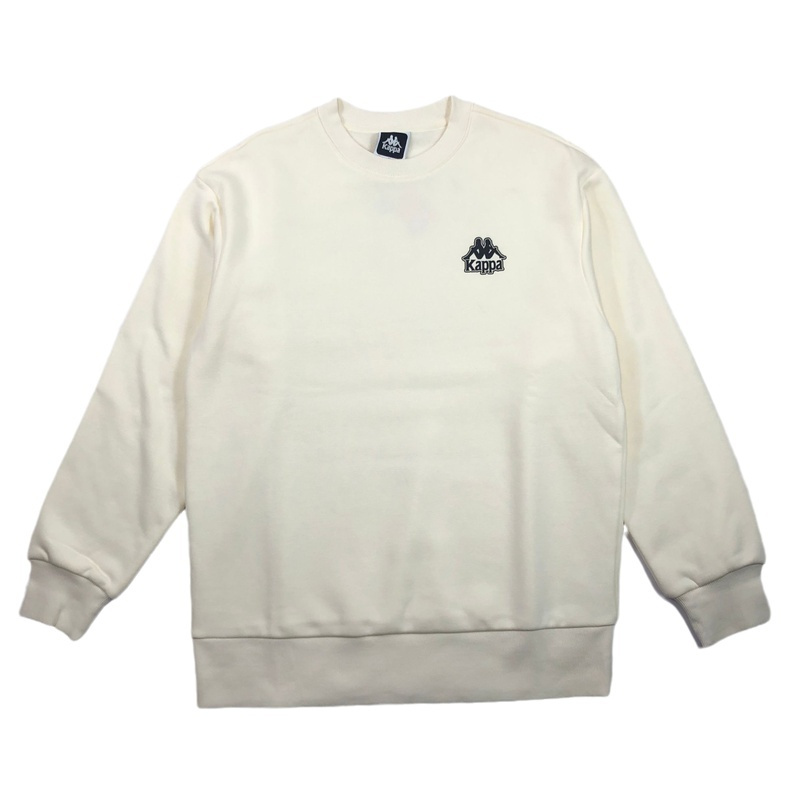 Kappa卡帕套头衫男女中性运动卫衣休闲加绒长袖印花K0CZ2WT93D - 图0