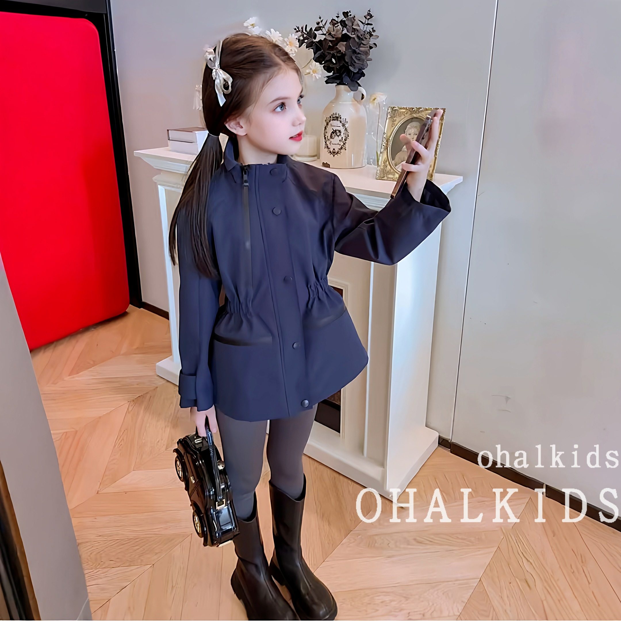 女童明星同款外套2026新款儿童洋气秋装大童秋季女孩休闲冲锋衣潮,淘宝优惠券,粉丝福利购,淘宝优惠卷