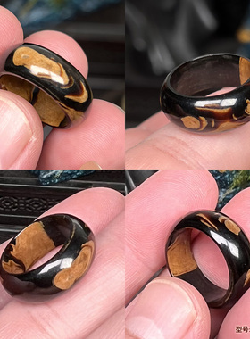 天然保真海柳血柳招财戒指