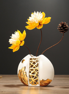 电视柜酒柜装饰品桌面鹿摆件陶瓷创意家居摆设工艺品现货