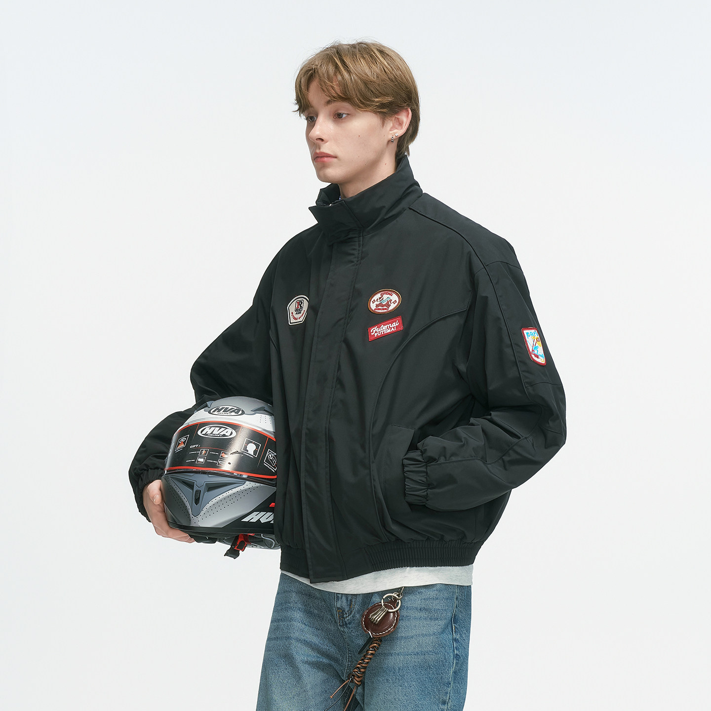 Dream made美式赛车风棉服男款冬季加厚棉袄男生冬装外套机车棉衣,淘宝优惠券,粉丝福利购,淘宝优惠卷