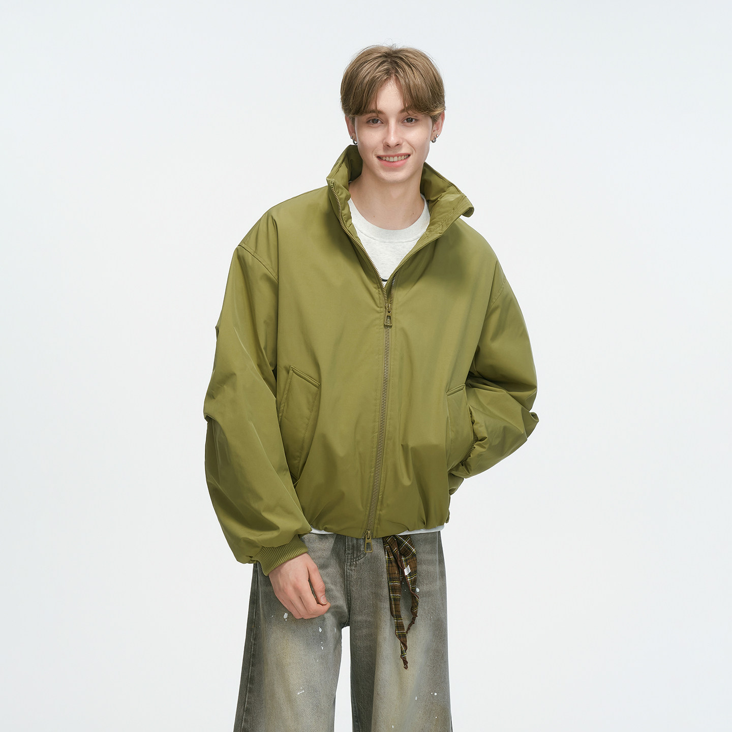 Dream made美式cleanfit立领短款棉服男冬季加厚飞行教练棉衣外套,淘宝优惠券,粉丝福利购,淘宝优惠卷