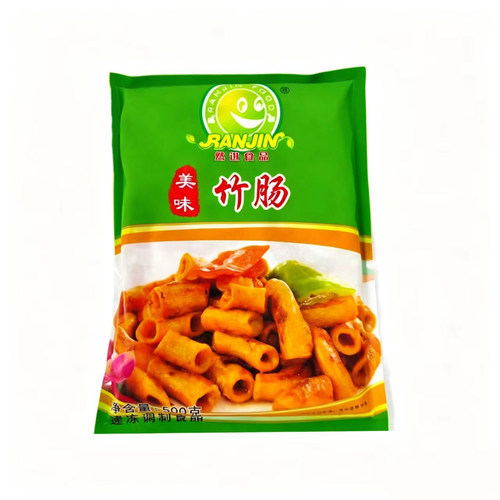 然进特级竹肠餐厅速冻半成品铁板粉肠皇生猪十二指肠腌制食材500g - 图3
