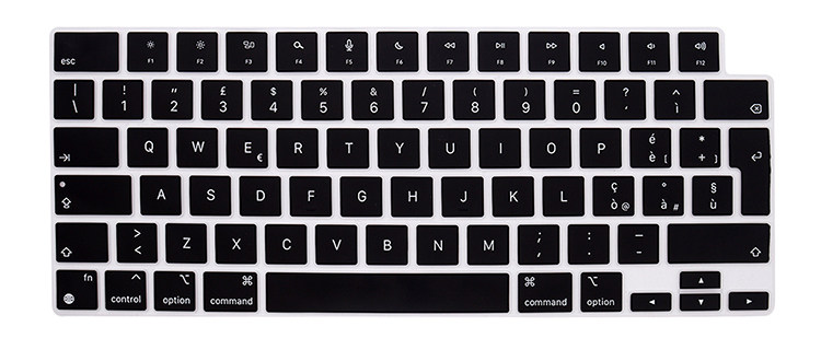 适用苹果Macbook pro14/16欧版意大利语/阿拉伯语键盘膜M5/M2/M4