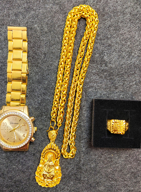 越南沙金项链男士不掉色