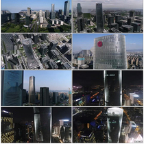 Ningbo Eastern New City Finance Bank of China Building High-rise City Night View Cbd Video Material