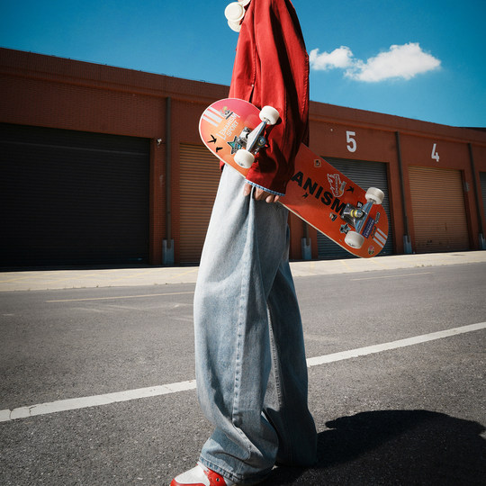 American Retro Washed Jeans Loose Casual Pants