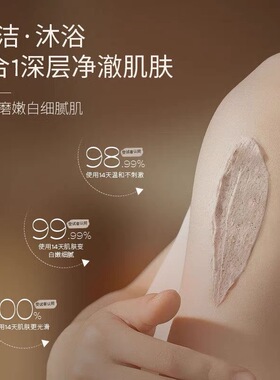 INSRE英国进口身体磨砂膏通用嫩肤保湿滋润去鸡皮角质