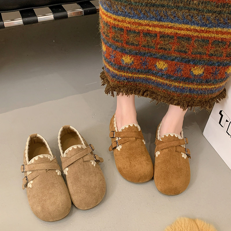 厚底全包勃肯鞋一脚蹬懒人豆豆鞋女2026新款春季百搭乐福博肯单鞋,淘宝优惠券,粉丝福利购,淘宝优惠卷